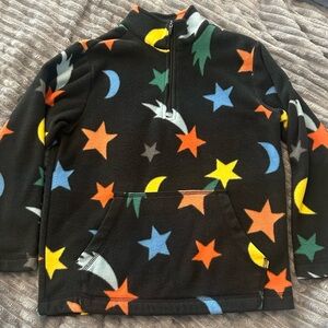 Hanna Andersson Black Starry Fleece Hoodie